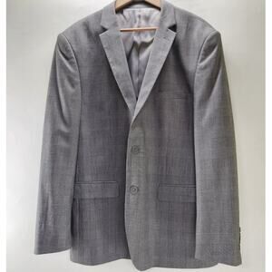 Alain Dupetit Paris Houndstooth Blazer 46R Suit Jacket 3 Button Single Breast